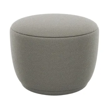 Taburet gri cu tapiterie din stofa boucle KUON - Blomus imagine