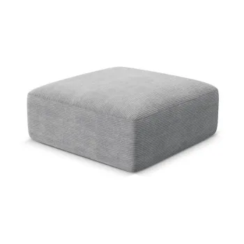 Taburet gri deschis cu tapiE>erie din catifea reiatACampi aEURCosmopolitan Design imagine