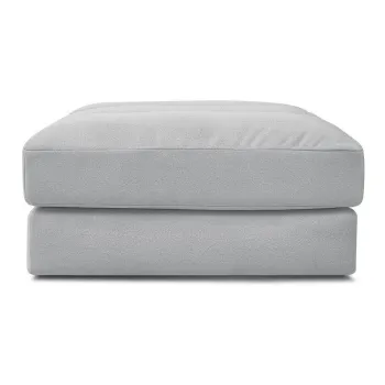 Taburet gri deschis cu tapiE>erie din catifea Sierra aEURBobochic Paris imagine