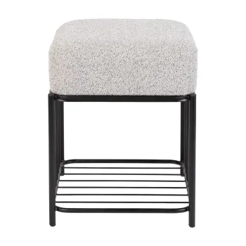 Taburet gri deschis Milou - White Label imagine