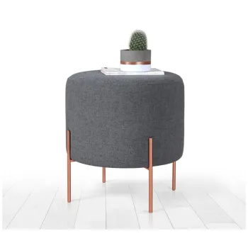 Taburet gri inchis Copper - Artie imagine