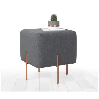 Taburet gri inchis Copper - Artie imagine