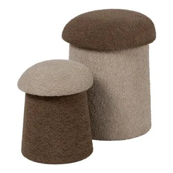 Taburet maro/bej - Ixia imagine