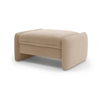 Taburet maro cu tapiE>erie din catifea Georgia aEURMicadoni imagine