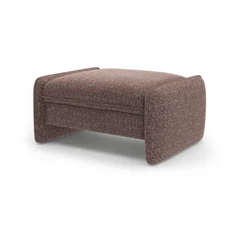 Taburet maro cu tapiE>erie din chenille Georgia aEURMicadoni imagine