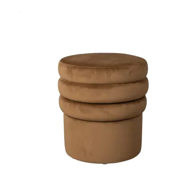 Taburet maro cu tapiterie din catifea Aditi - Dutchbone imagine