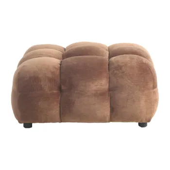 Taburet maro cu tapiterie din catifea Hackman - Dutchbone imagine