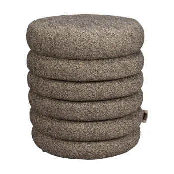 Taburet maro cu tapiterie din tesatura boucle Fern - Dutchbone imagine