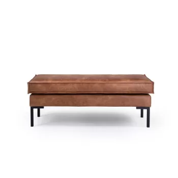 Taburet maro din imitatie de piele Rate - Scandic imagine