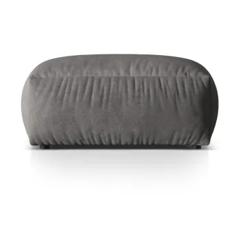 Taburet modular gri cu tapiterie din tesatura boucle Martina - Micadoni Home imagine