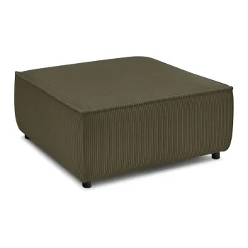 Taburet modular verde deschis cu tapiterie din catifea reiata Nihad modular - Bobochic Paris imagine