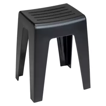 Taburet pentru cabina de dus Wenko Kumba, negru imagine