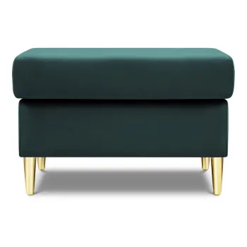 Taburet petrol cu tapiterie din catifea Kyoto - Cosmopolitan Design imagine