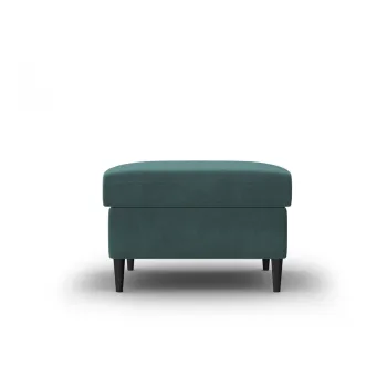 Taburet petrol cu tapiterie din catifea Kyoto - Cosmopolitan Design imagine