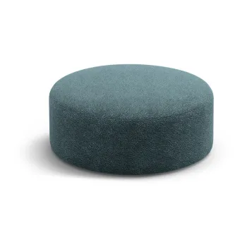 Taburet petrol cu tapiterie din tesatura boucle Dia - Micadoni imagine