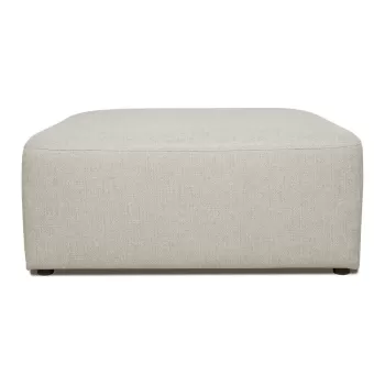 Taburet / puf tapitat bej Roxy - Scandic imagine