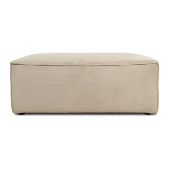 Taburet / puf tapitat bej Sting - Scandic imagine