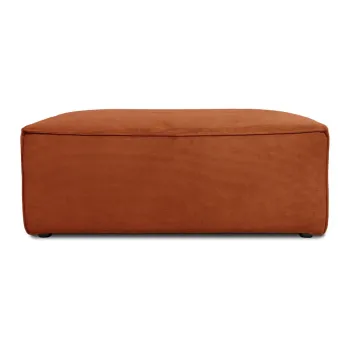 Taburet / puf tapitat portocaliu Sting - Scandic imagine