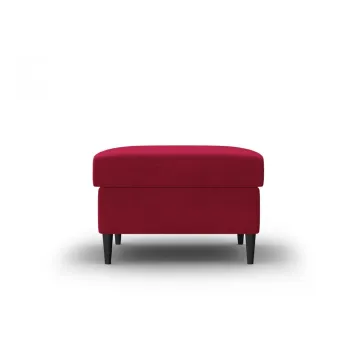 Taburet rosu cu tapiterie din catifea Kyoto - Cosmopolitan Design imagine