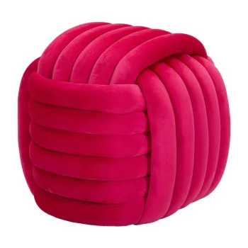 Taburet roz cu tapiterie din catifea Softy - Mauro Ferretti imagine