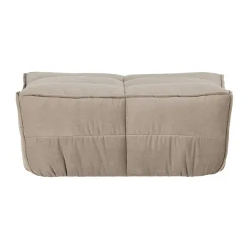 Taburet taupe cu tapiterie din catifea Cluster - vtwonen imagine
