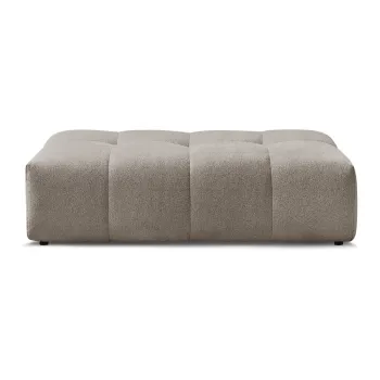 Taburet taupe cu tapiterie din chenille Everest - Bobochic Paris imagine