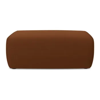 Taburet teracota cu tapiterie din catifea Kapua - Makamii imagine