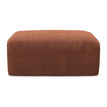 Taburet teracotAcu tapiE>erie din chenille Kona aEURMakamii imagine