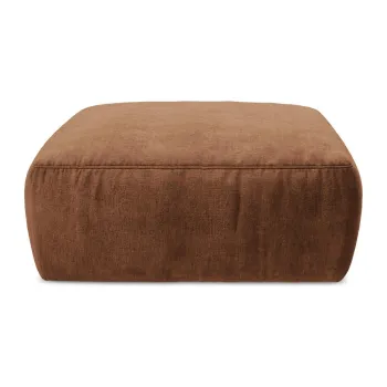 Taburet teracotAcu tapiE>erie din chenille Kuki aEURMakamii imagine