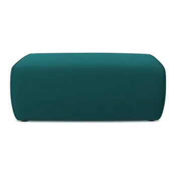 Taburet turcoaz cu tapiterie din catifea Kapua - Makamii imagine