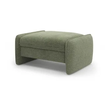 Taburet verde cu tapiE>erie din chenille Georgia aEURMicadoni imagine