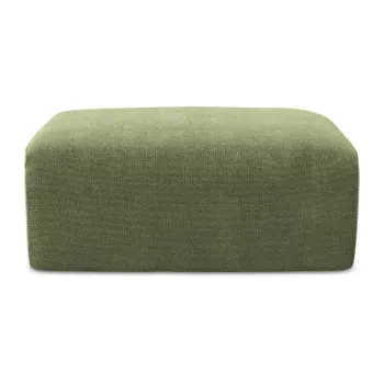 Taburet verde cu tapiE>erie din chenille Kona aEURMakamii imagine