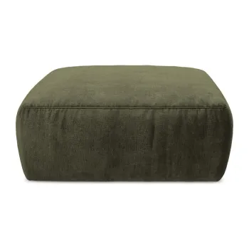 Taburet verde cu tapiE>erie din chenille Kuki aEURMakamii imagine