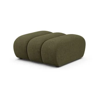 Taburet verde cu tapiE>erie din chenille Lupine aEURMicadoni imagine