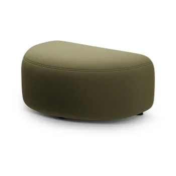 Taburet verde cu tapiterie din catifea Kate - Micadoni imagine