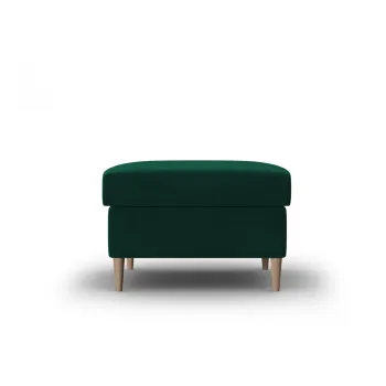 Taburet verde cu tapiterie din catifea Kyoto - Cosmopolitan Design imagine