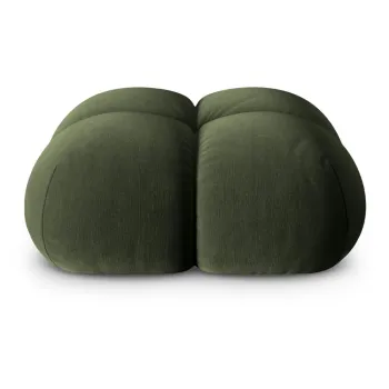 Taburet verde cu tapiterie din catifea Loretto - Cosmopolitan Design imagine