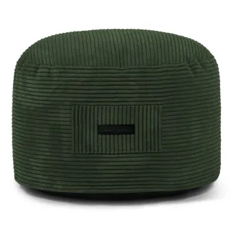 Taburet verde cu tapiterie din catifea reiata Om 60 - SLOWDOWN imagine