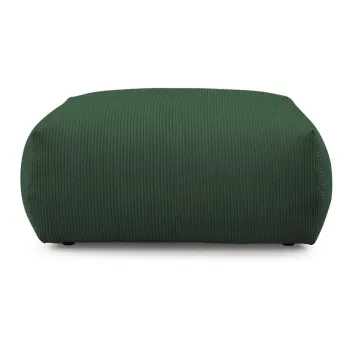 Taburet verde cu tapiterie din catifea reiata Voltaire - Bobochic Paris imagine