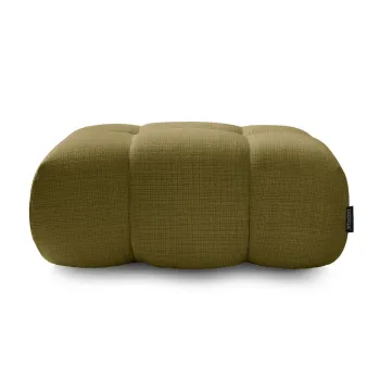 Taburet verde cu tapiterie din chenille Ivane - Bobochic Paris imagine