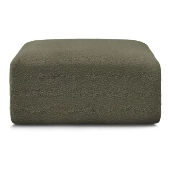 Taburet verde cu tapiterie din tesatura boucle Tina - Bobochic Paris imagine