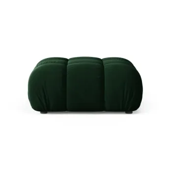Taburet verde inchis cu tapiterie din catifea Bellis - Micadoni imagine