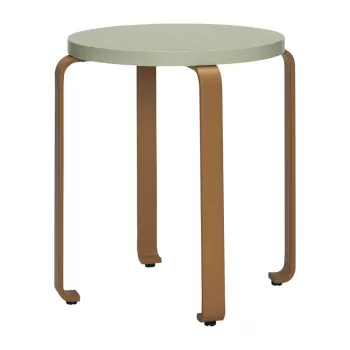 Taburet verde-portocaliu din lemn de frasin Smile - H?bsch imagine