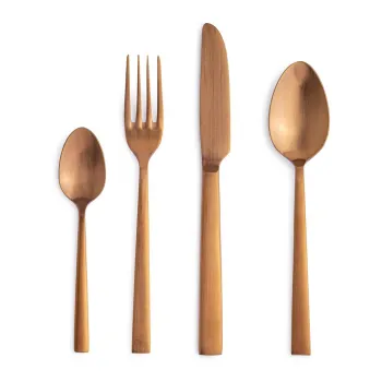 Tacamuri aramii din otel inoxidabil 16 buc. pentru 4 persoane Hestia - Bizzotto imagine