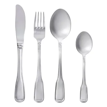 Tacamuri argintii din otel inoxidabil 16 buc. Attache - Gense imagine