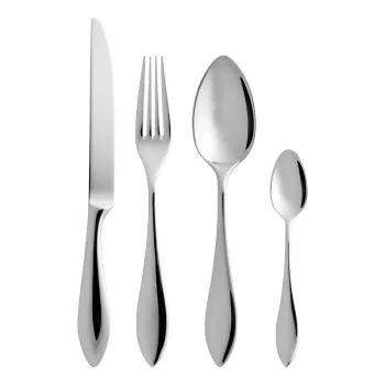 Tacamuri argintii din otel inoxidabil 16 buc. Indra - Gense imagine