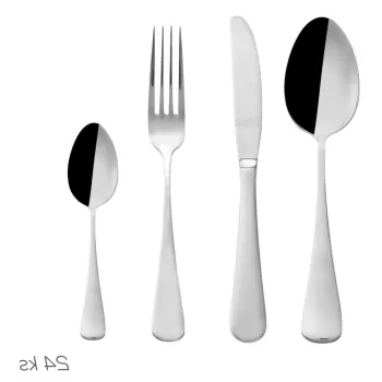 Tacamuri argintii din otel inoxidabil 24 buc. Canada - Orion imagine