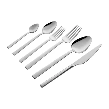 Tacamuri argintii din otel inoxidabil 36 buc. - Hermia imagine