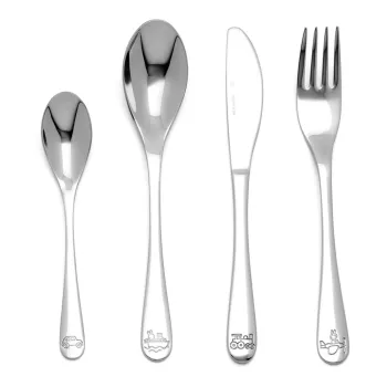 Tacamuri argintii pentru copii din otel inoxidabil 4 buc. Miffy - Zilverstad imagine