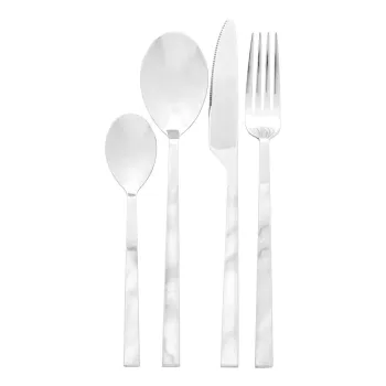 Tacamuri argintiu din otel inoxidabil 16 buc. Avie - Premier Housewares imagine